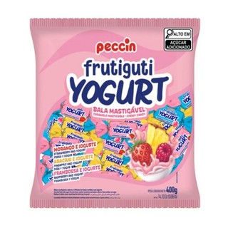 Bala Mastigável Frutiguti Frutas Sortidas com Iorgute 400g - Peccin