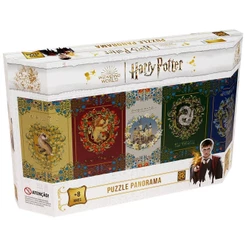 QUEBRA CABEÇA PANORAMA HARRY POTTER 350 PEÇAS GROW PUZZLE JOGO FILME BRUXARIA MAGIA CASAS HOGWARTS
