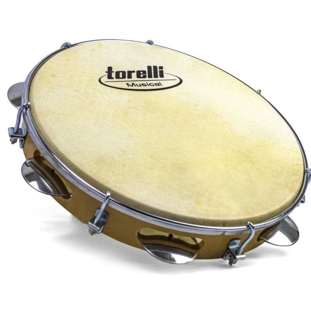 Pandeiro 10 Torelli Abs Pele Animal Tp300