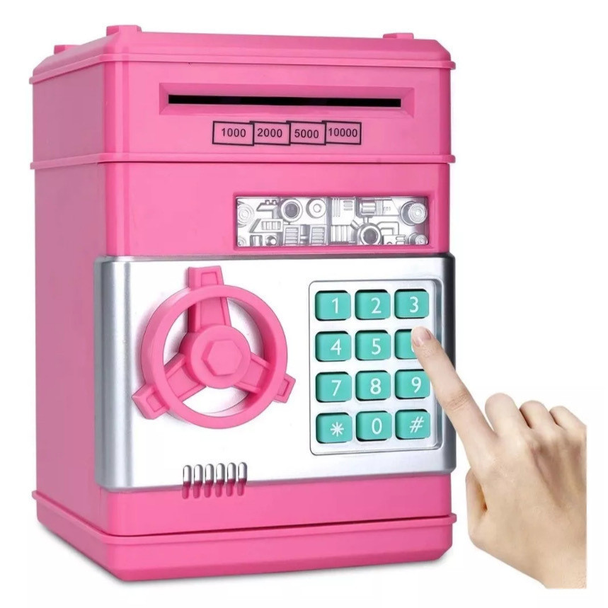Cofre Digital Eletrônico Puxador Notas Moedas Automático em Oferta na Shopee