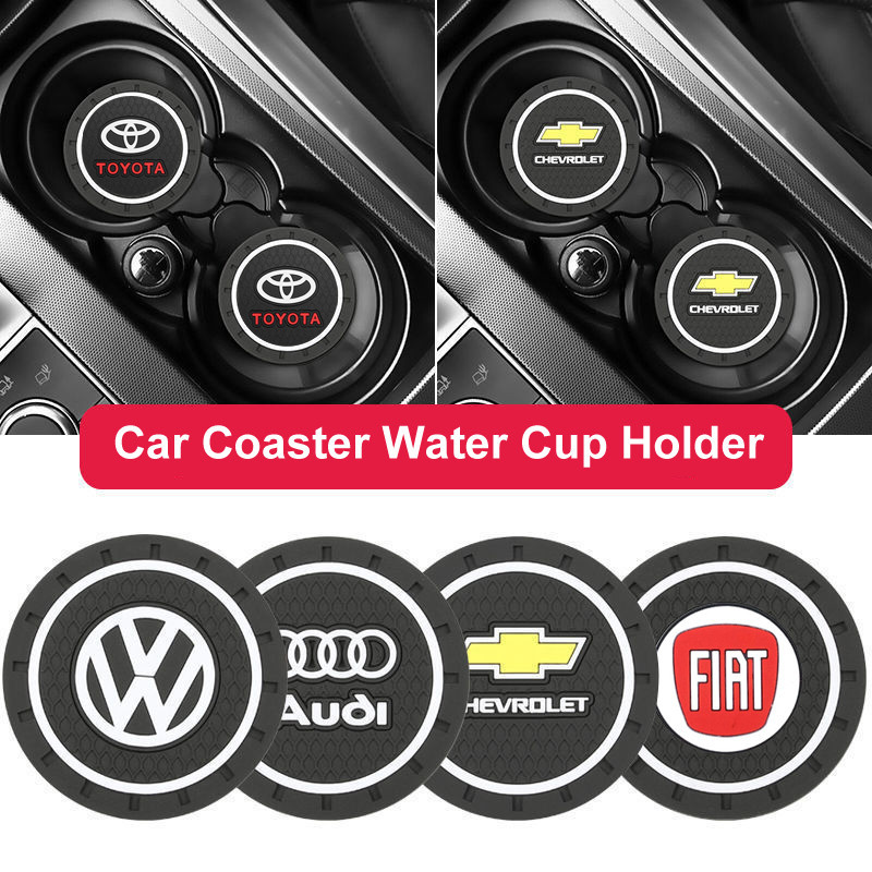Borracha porta copos Do Carro Porta Copos De Água De Silicone Pad Anti-dirty Para hb20 kwid vw em Oferta na Shopee