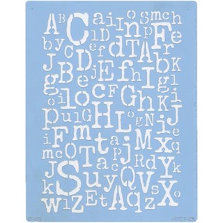Stencil Arte Fácil 18 x 23 cm - ST-823 Alfabeto em Oferta na Shopee