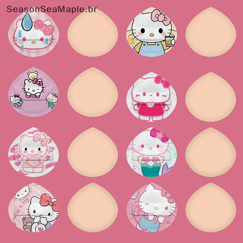 SeaMaple Sanrio Maquiagem Sponge Puff Hello Kitty Super Macia Base De Algodão Elástico Cosmética Beauty Tools BR