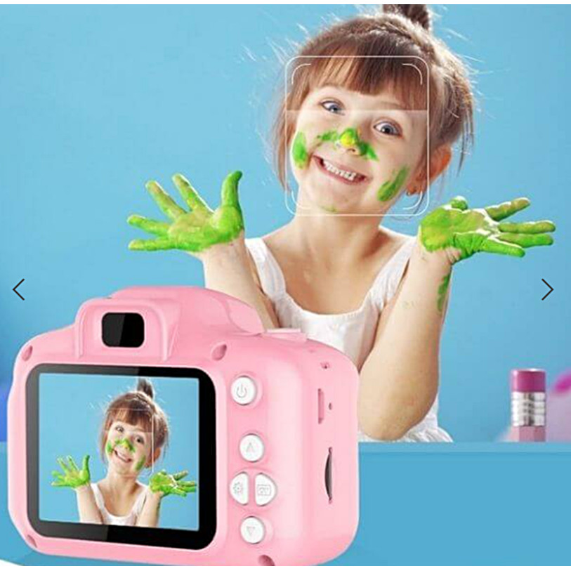 Máquina Fotográfica Digital Infantil Sd Vídeos Hd Fotos Jogo Cor Rosa