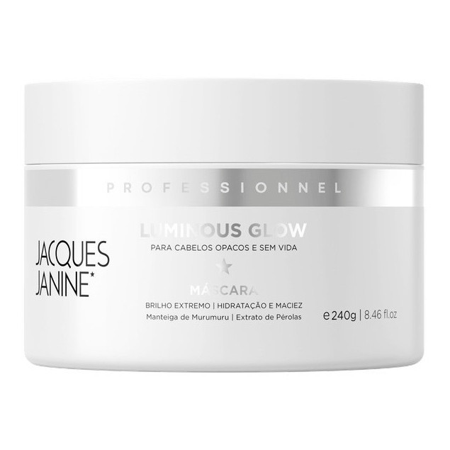 Máscara Tratamento Creme Luminous Glow Jacques Janine 240g em Oferta na Shopee