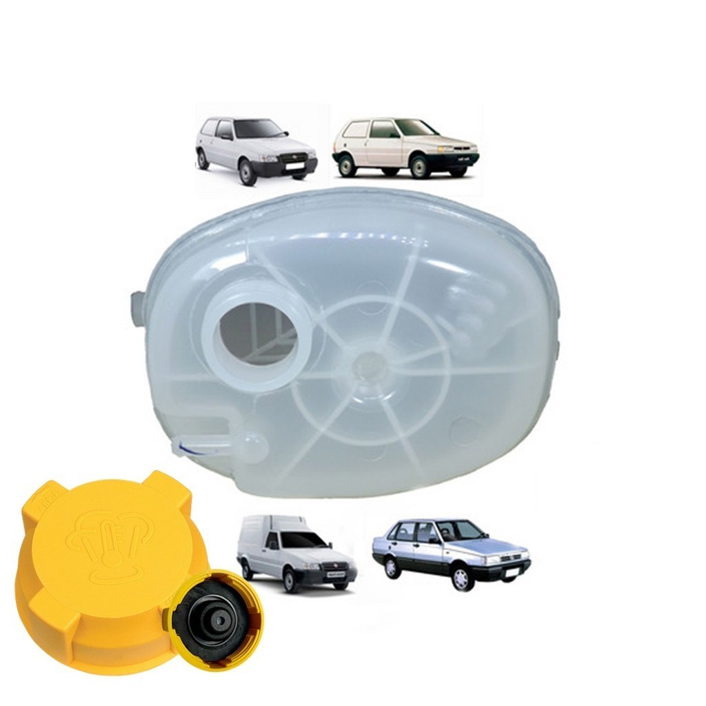 Reservatorio Agua Radiador Com Tampa Azul Uno 1.6 Fiorino Elba em Oferta na Shopee