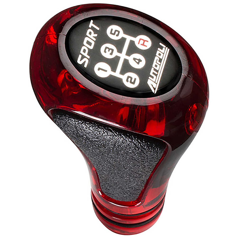 Bola de Cambio Sport Vermelha Transparente com Preto Traseira Direita 5m Universal em Oferta na Shopee