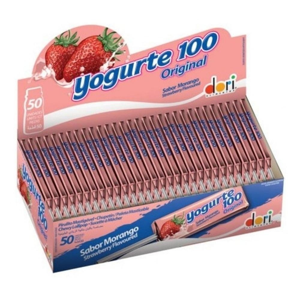 Caixa De Dori Pirulito Yog 50 Unidades