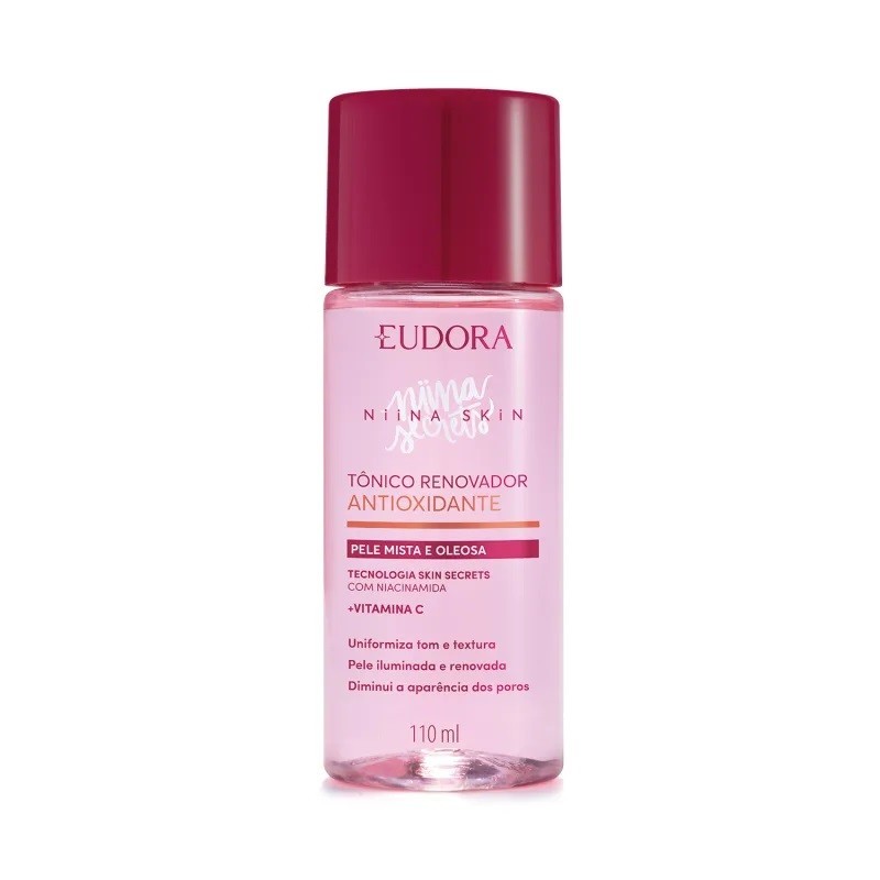 Tônico Renovador Antioxidante Niina Skin110ml em Oferta na Shopee
