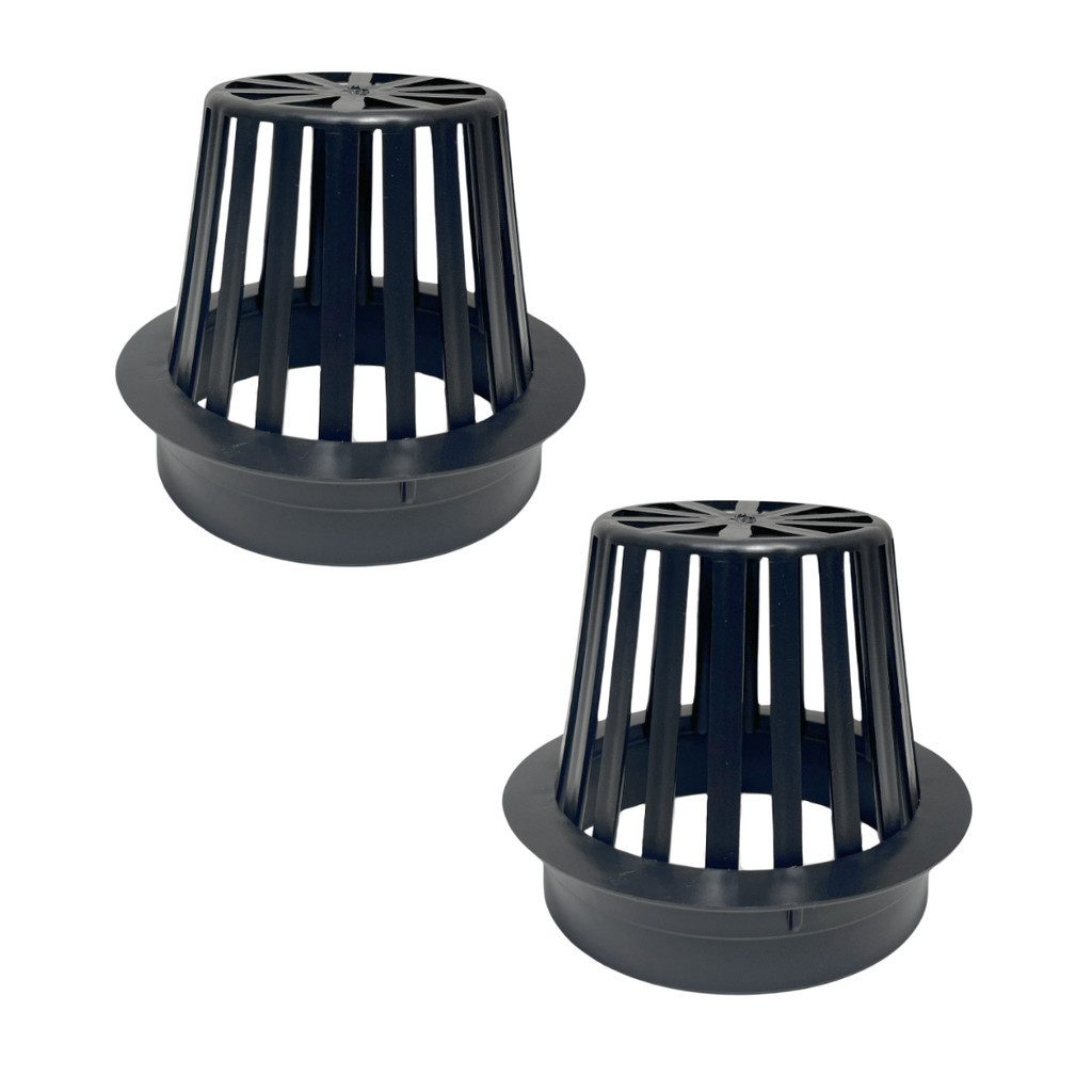 Kit 2 Ralo Abacaxi Plástico Anti Folhas Para Calha e Tubo 100 Mm em Oferta na Shopee