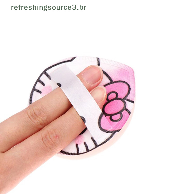 【 HOT-A 】 Sanrio Maquiagem Sponge Puff Boxed Cute Hello Kitty Super Soft Elastic Cotton Base Cosmética Beauty Tool (br)