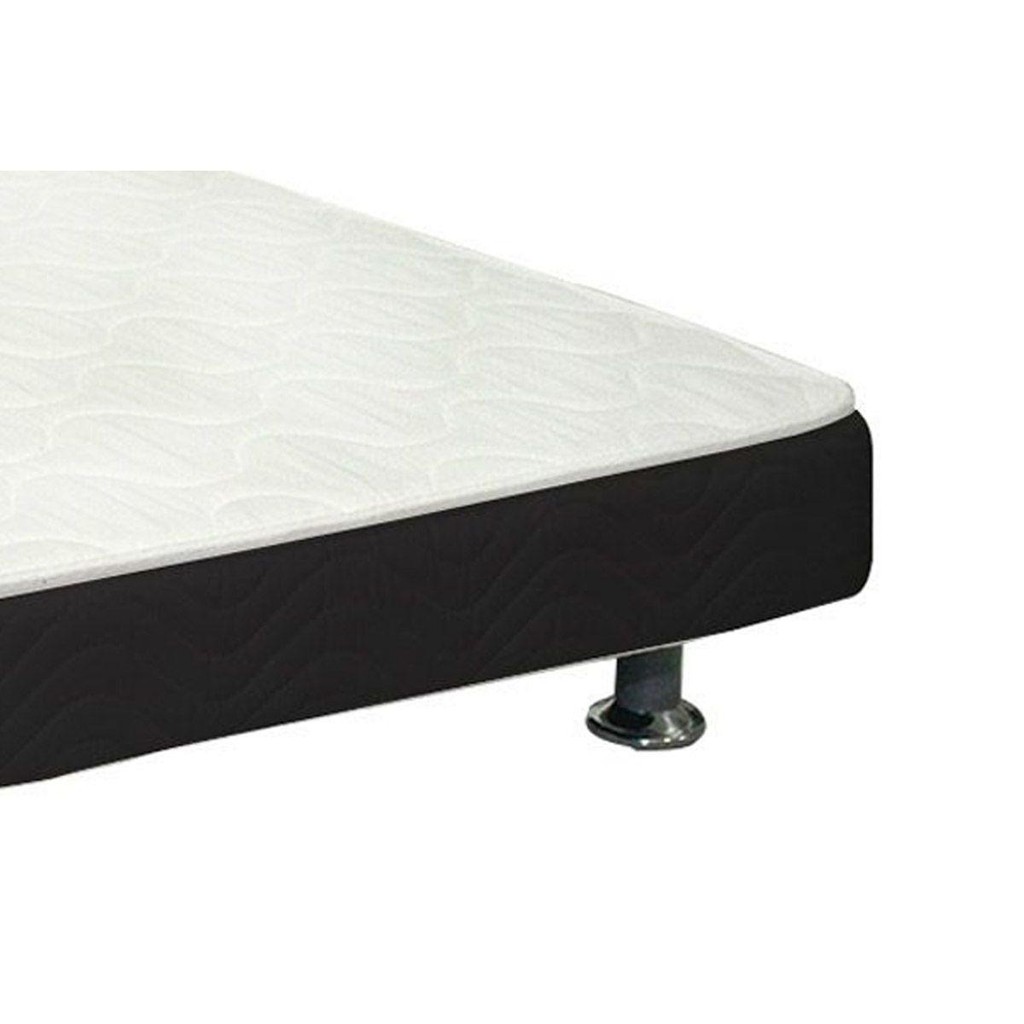 Detalhes do Cama Auxiliar D28 Solteiro Bordado Nero Black (79x171x11) - Ortobom