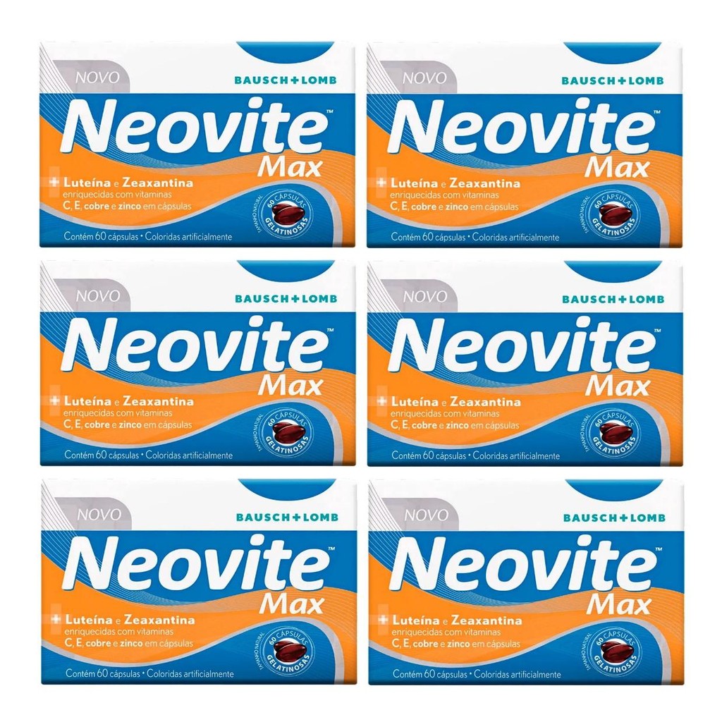 Neovite Max Kit 6 Caixas De 60 Cápsulas Gelatinosas Cada