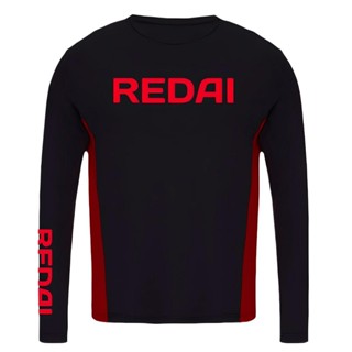 Camiseta Team Manga Longa Preta - Redai em Oferta na Shopee