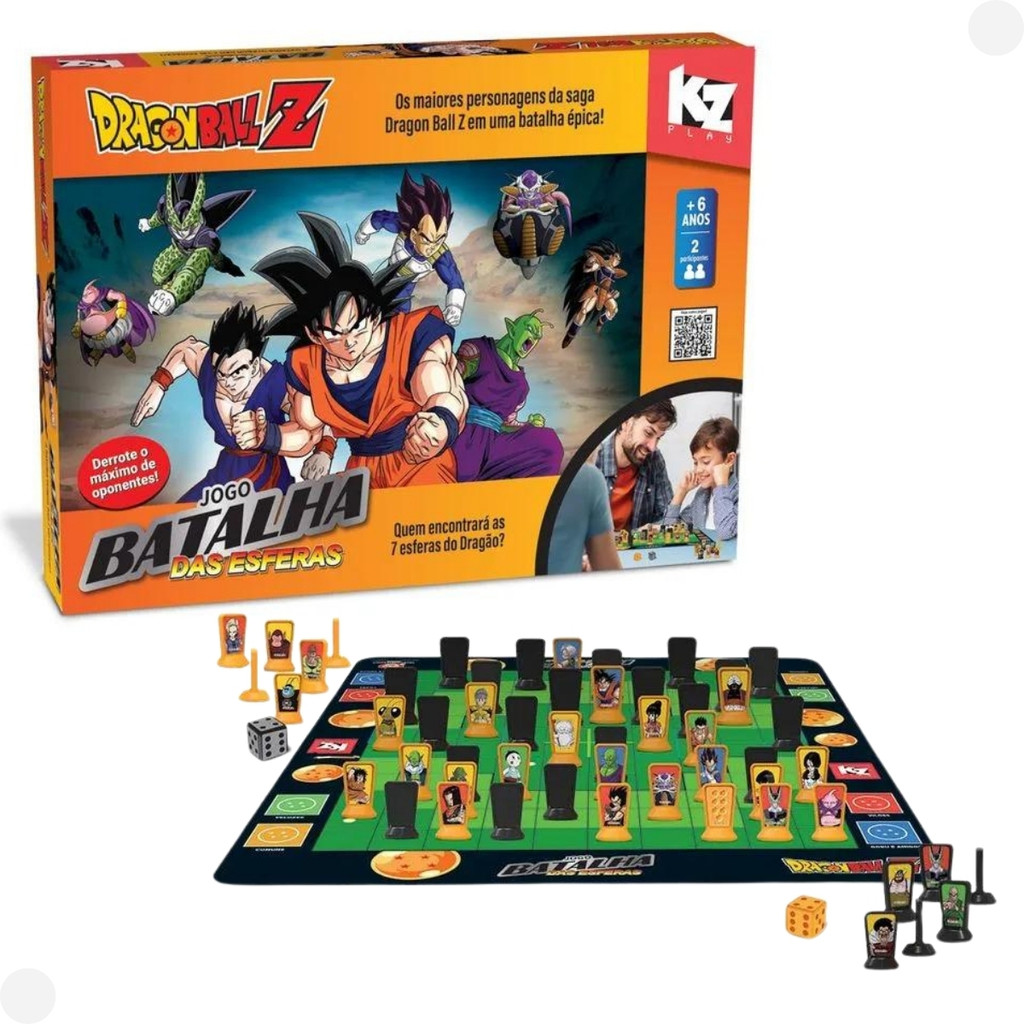 Jogo de Tabuleiro Batalha das Esferas Dragon Ball Z 1265 - Elka em Oferta na Shopee