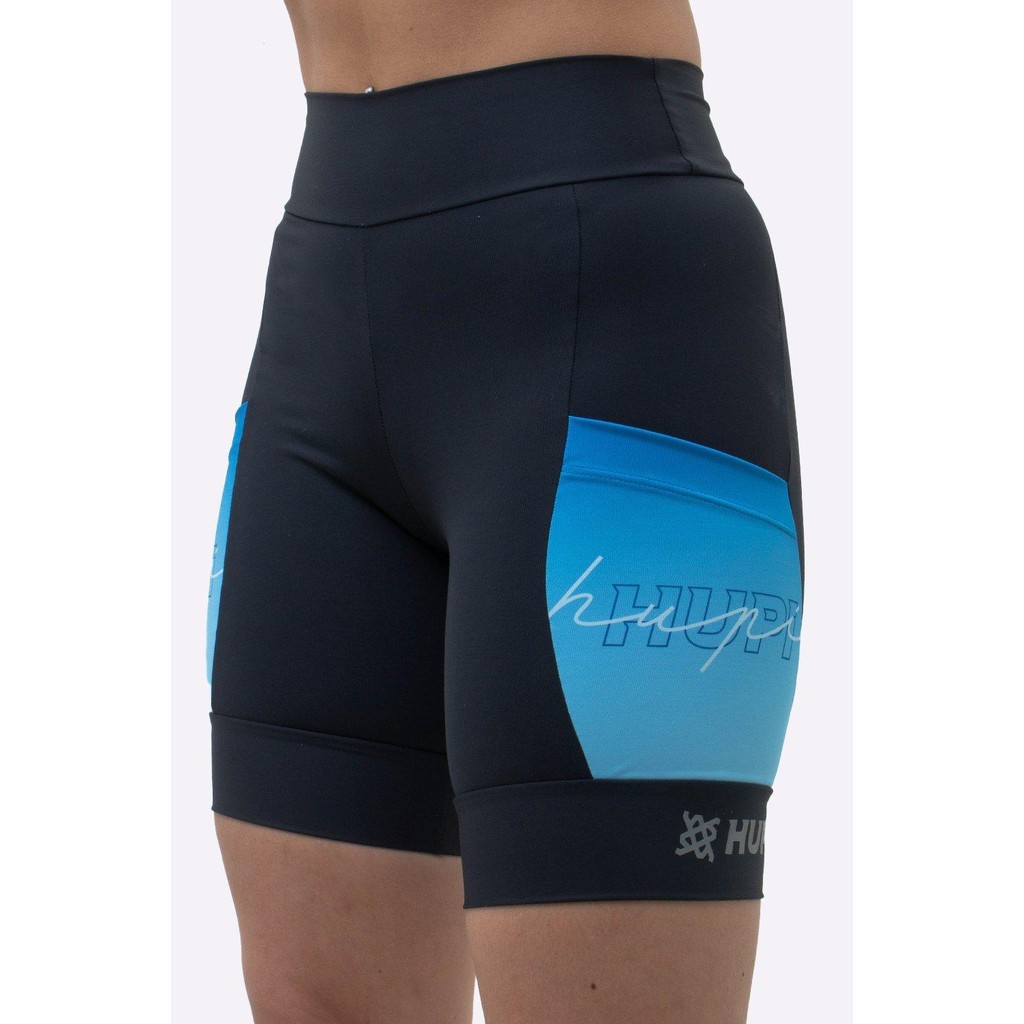 Bermuda Compressão Feminina HUPI Longa Colors Azul em Oferta na Shopee