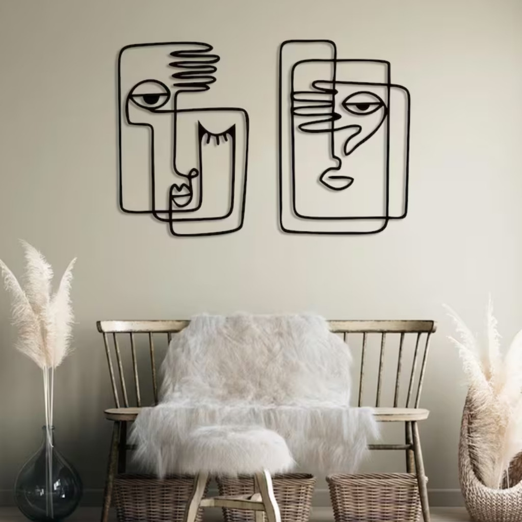 Quadro MDf Pablo Picasso O beijo. the kiss Decorativo sala Dupla face Sala quarto Área de lazer em Oferta na Shopee