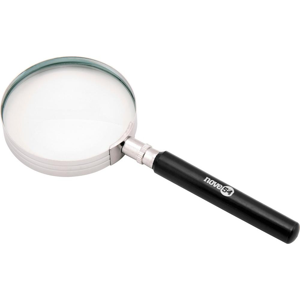 Lupa 4x 65mm Cromado Cabo Plástico Nove54 em Oferta na Shopee