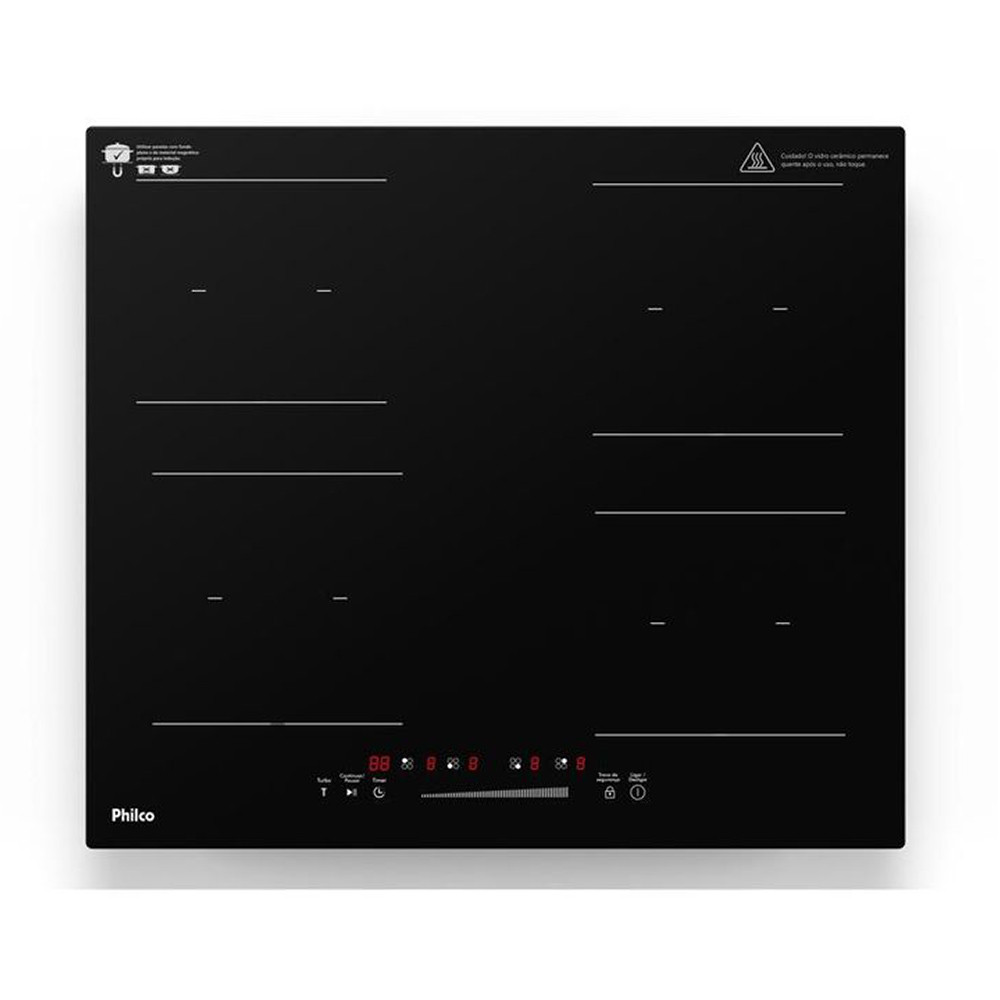 Cooktop de Indução Philco Pctq1 Função Turbo Preto 220v em Oferta na Shopee