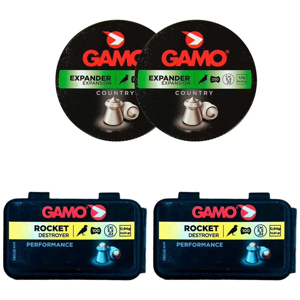 Kit Chumbinhos Gamo 2 Expander + 2 Rocket