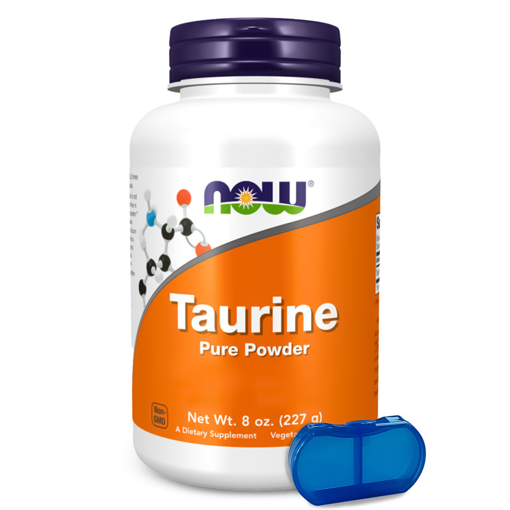 Taurina em Pó Now Foods 227 g + Porta Cápsulas em Oferta na Shopee