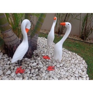 Decoração de Jardim Trio de Garça TAMANHO GRANDE ENVIO IMEDIATO em Oferta na Shopee