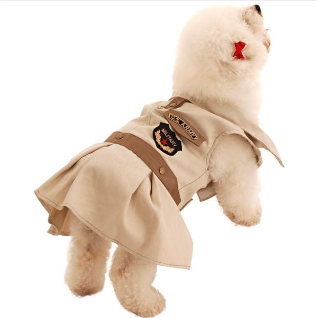 Fantasia Vestido Militar P/ Cachorro em Oferta na Shopee