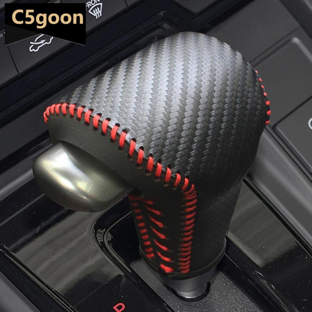 C5GOON Capa De Couro Para Botão De Mudança De Marcha De Carro , Acessórios Interiores Honda CRV 2017-2022 A3M3