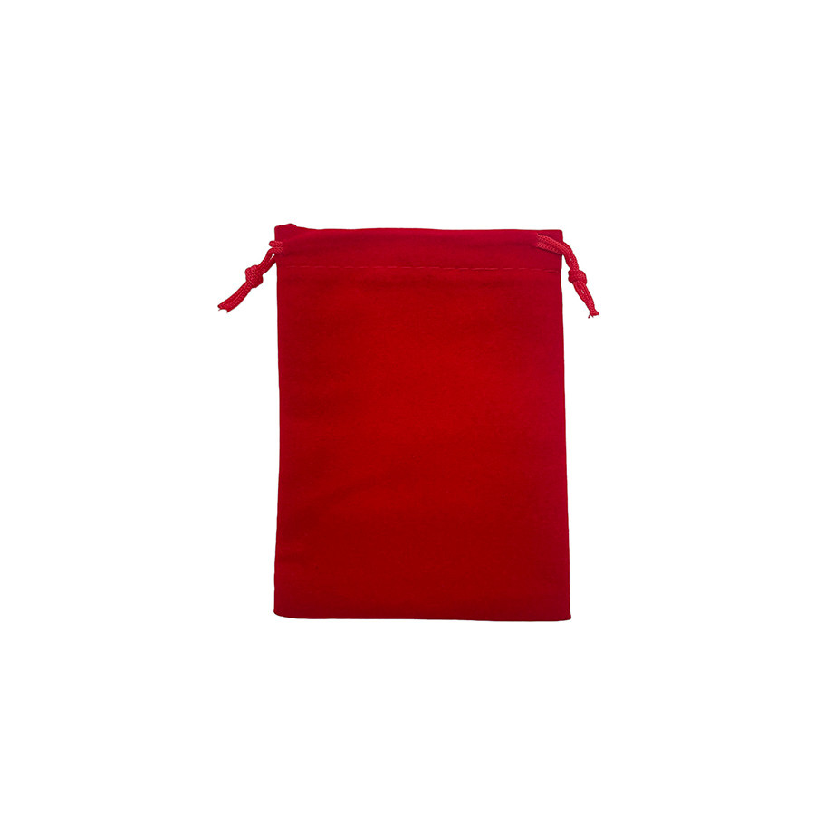 Saquinho de Veludo Premium - Vermelho - 7x9cm - 10 unidades - Rizzo