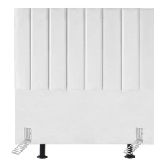 Cabeceira Estofada De Cama Casal Box 140 Cm Luísa Corino E Frame branco