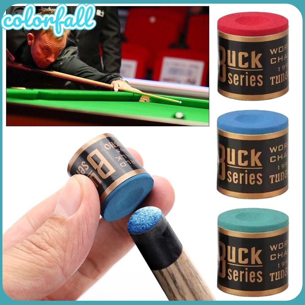 COLORFALLC 2 Pçs/Set Giz De Bilhar , Ponta De Taco Carbonato De Cálcio , Acessório De Snooker Esportivo Interno