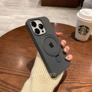 Capa Luxu De Silicone Líquido Com Suporte Dobrável De Metal Magnético Para iPhone 16 15 14 13 12 11 Pro Max Megsafe em Oferta na Shopee