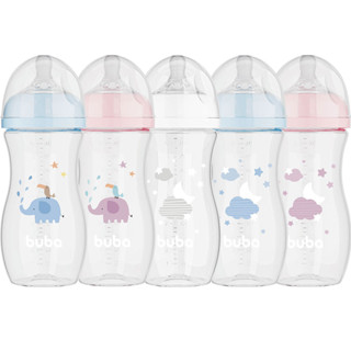 Mamadeira para Bebês 4 meses ou mais com Bico Silicone Design Ergonômico Vedação Segura Buba em Oferta na Shopee