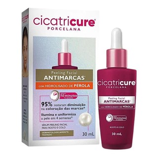 CICATRICURE PORCELANA PEELING FACIAL ANTIMARCAS COM 30ML em Oferta na Shopee