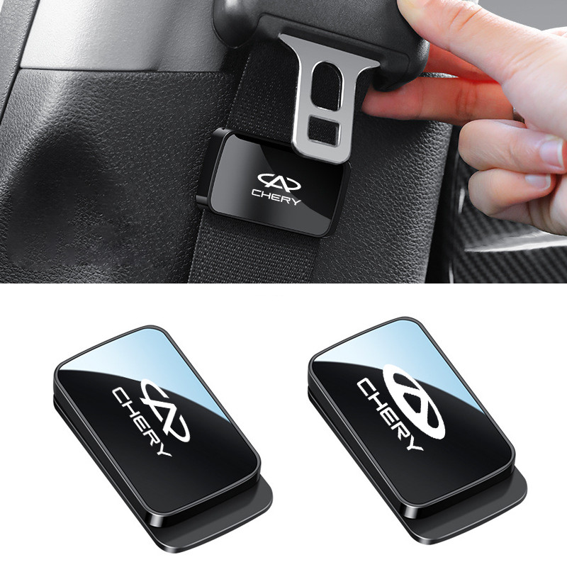 1/2pcs Chery Âncora do cinto de segurança magnética da atração automotiva com estabilizador polido do espelho, apropriada para Chery Tiggo 5x 8 7 Pro 4 Omoda 5 E5 TJ-1 Face QQ EQ1 EV 2024