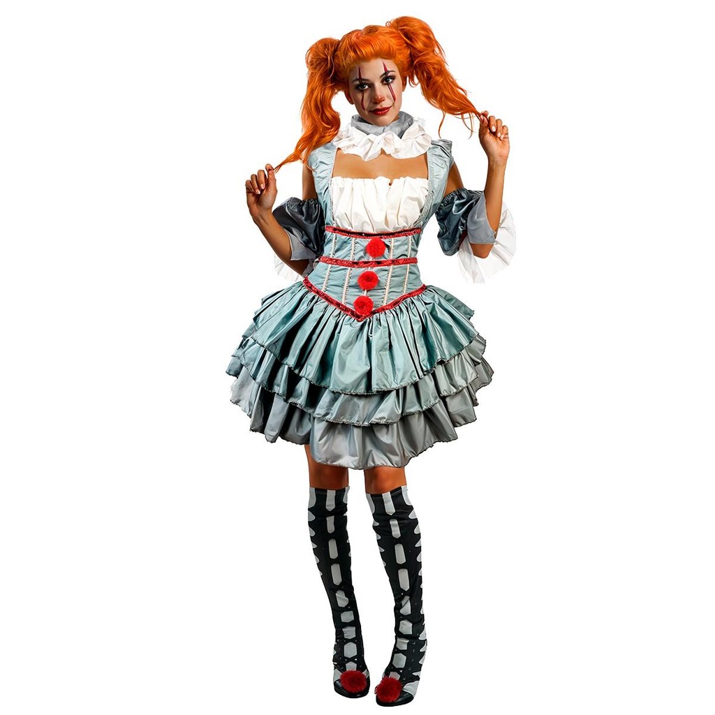 Fantasia It a Coisa Adulto Feminino Luxo de Halloween