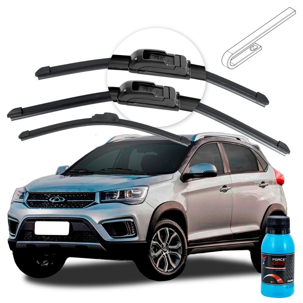 Limpador de Parabrisa Chery Tiggo 2 ano 18 a 2024 Dianteira e Traseira em Oferta na Shopee