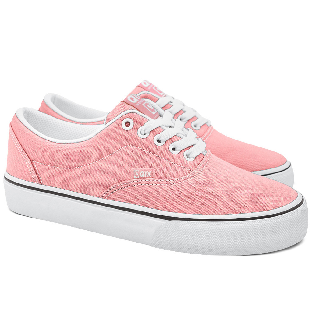 Tênis Qix Sunset Vulcan Rosa Bebe Branco