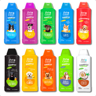 Shampoo e Condicionador Pet Shop para Cachorro e Gato Pet Clean - 700 ml em Oferta na Shopee