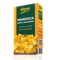 Mandioca Aipim Cozida no Vapor 500G Vapza