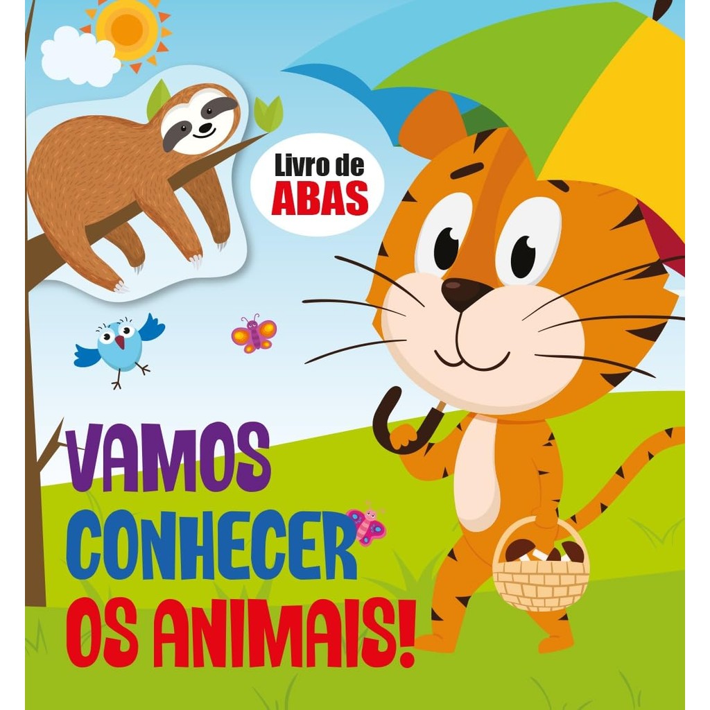 Livro De Abas Infantil Cartonado - Vamos Conhecer os Animais