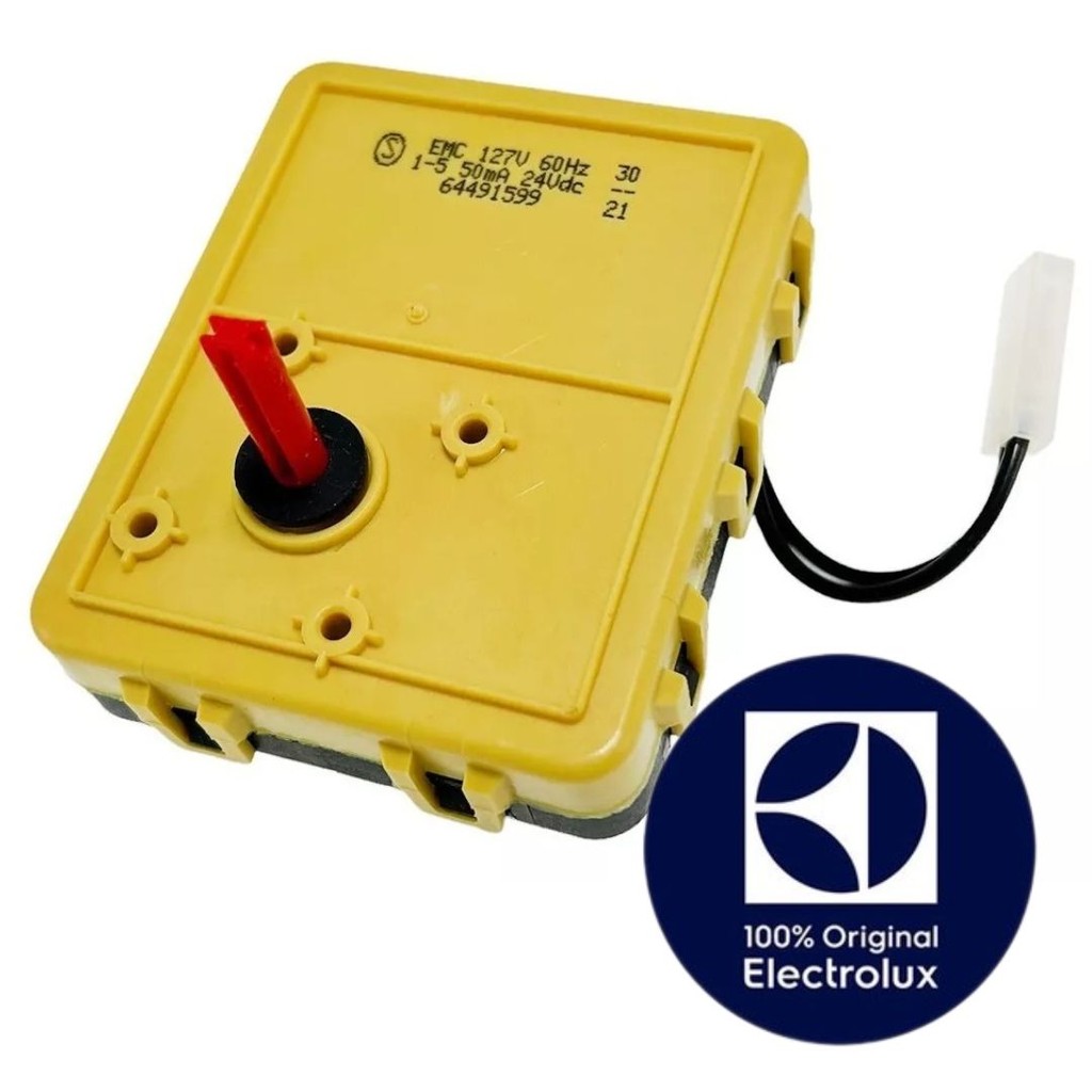 CHAVE SELETORA PARA MÁQUINA DE LAVAR ELECTROLUX ORIGINAL -LTS12-LS12Q-LTR10- A07652501/64491599/A10241401 (127V)
