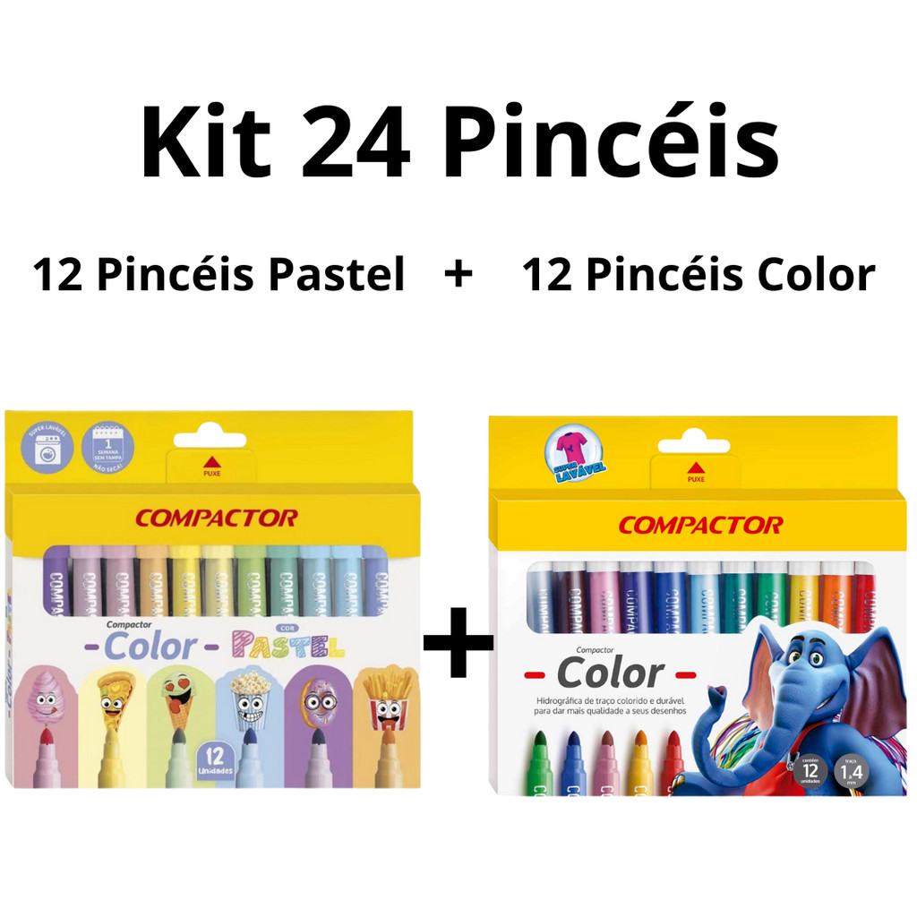 Caneta Hidrocor Compactor Color: Onde Comprar | BuscaProdutos