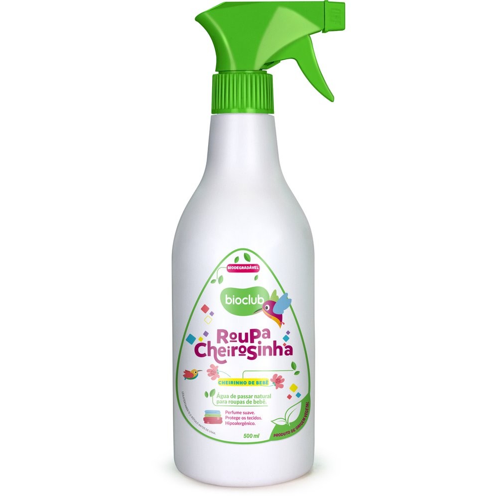 Roupa Cheirosinha Cheirinho de Bebê Bioclub® 500ml - Água de Cheiro de Passar