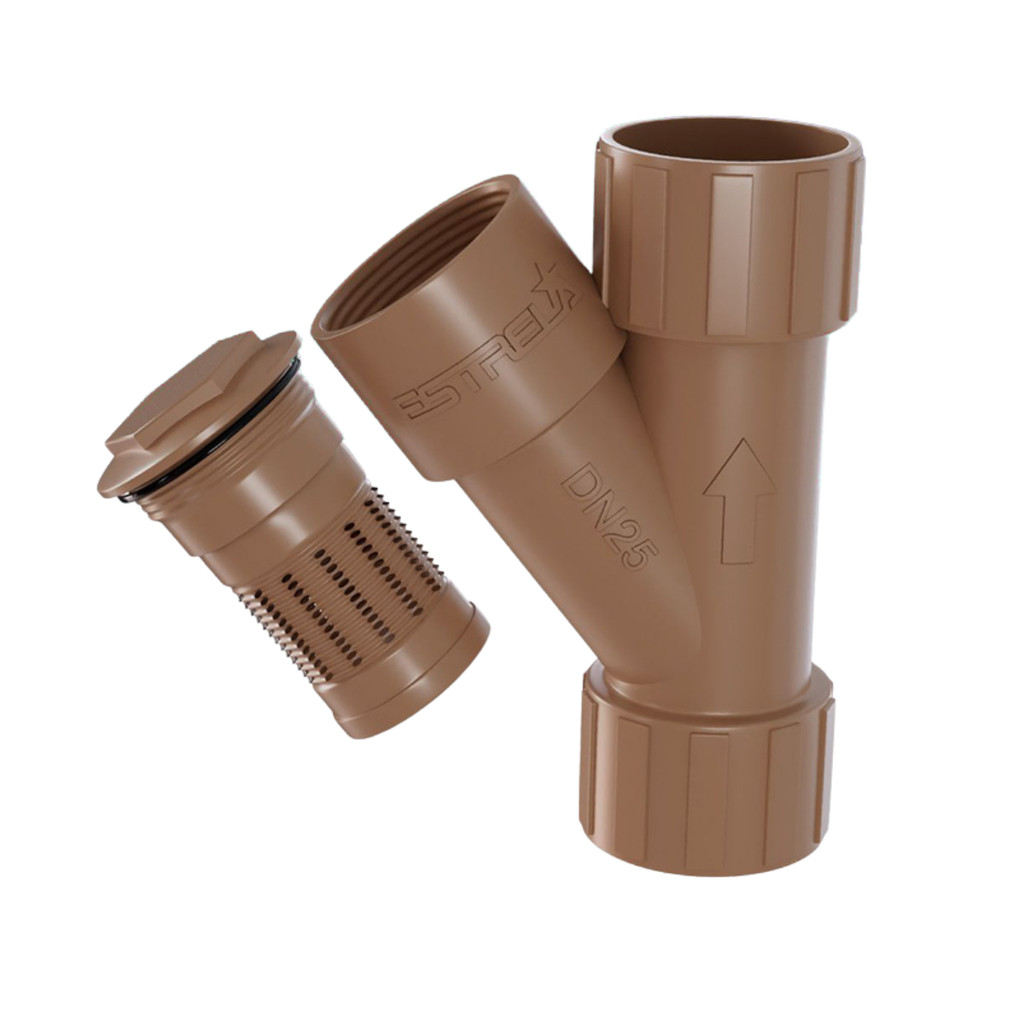 Filtro Y Soldável Tubulação PVC 25mm 3/4 Marrom Estrela