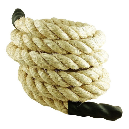 Corda Naval Sisal 40mm 5 Mt Exercicio Funcional E Hope Climb