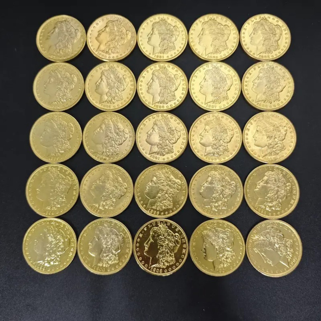 Moeda Morgan 1879-1903 Design Vintage - Presente perfeito para colecionadores +  Estojo