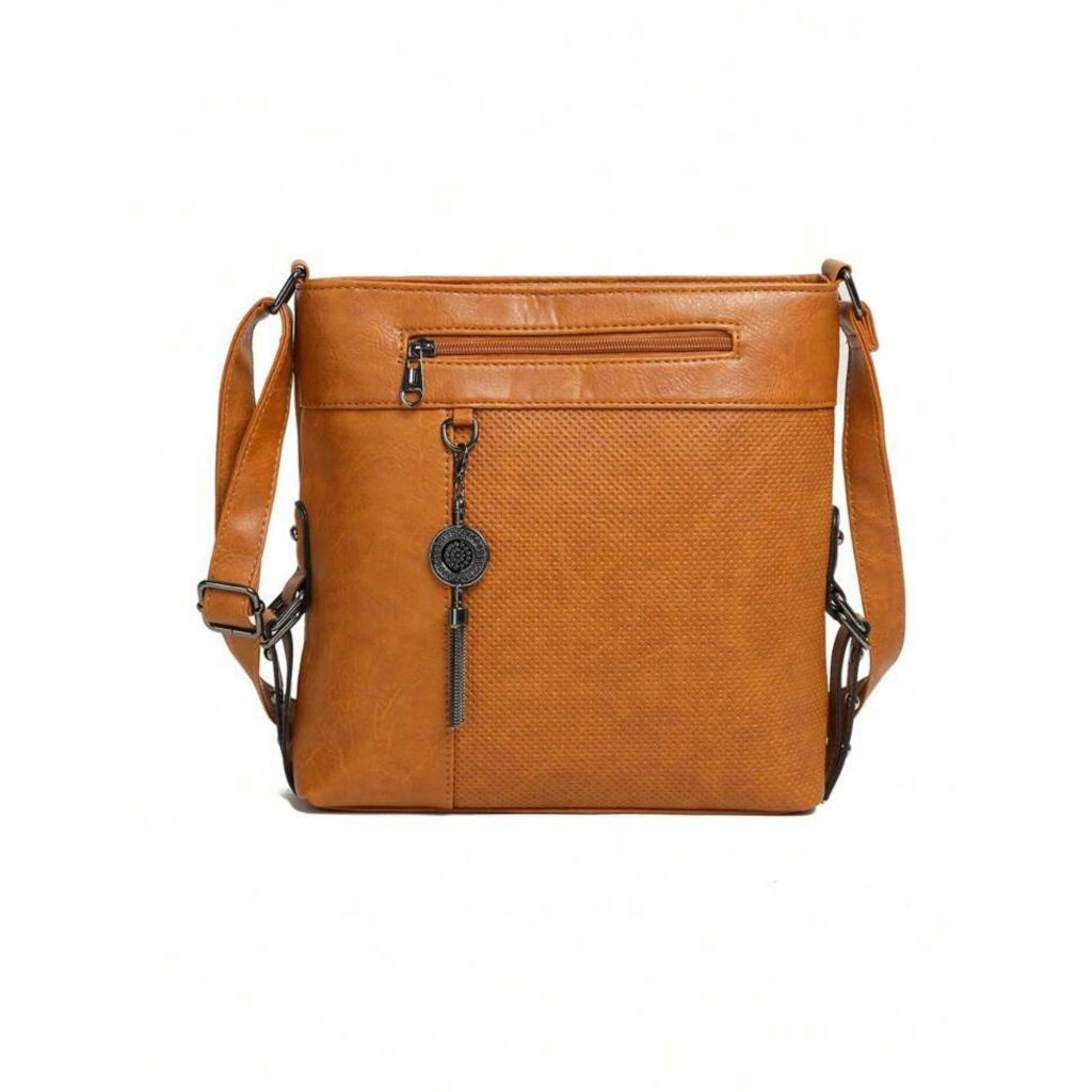 Bolsa Feminina transversal em Couro PU para passeio trabalho W-02