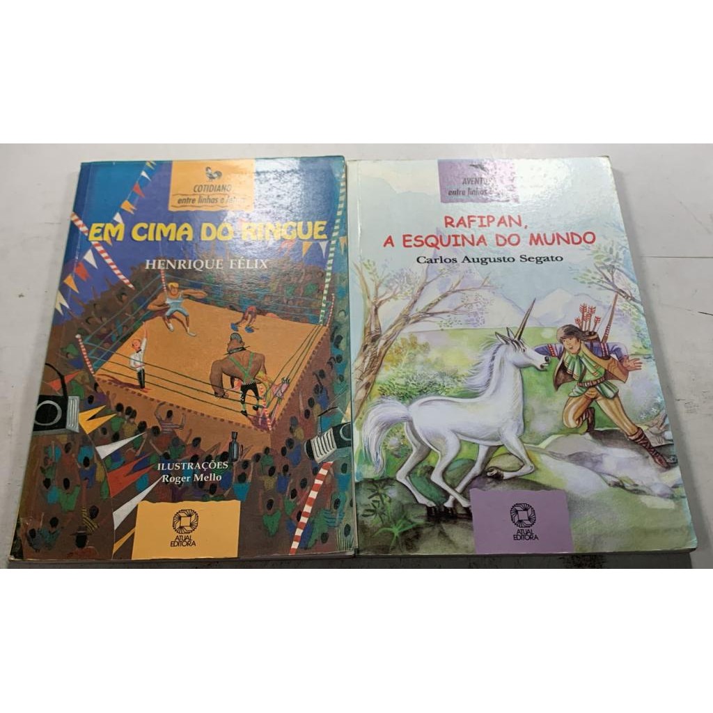 Kit 2 Livros  Em Cima Do Ringue   Rafipan, A Esquina Do Mundo