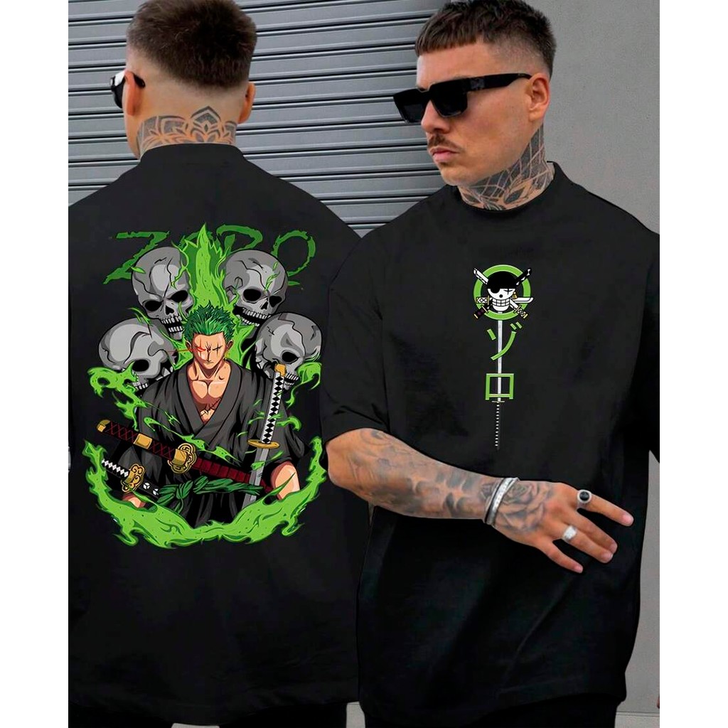 Camiseta Unissex Masculina e Feminina Zoro Roronoa Espadachim One Piece Mangá 1125 1124 Anime Gear 5 Luffy Assistir Arco